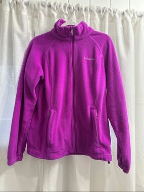 Columbia Magenta Full-Zip Fleece Jacket